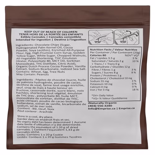 Emprise Canada - Triple Chocolate 10:10 Cookie