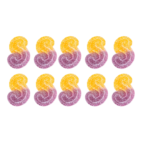 Fully Blasted Peach Passionfruit 1:1 CBN THC Gummies (Multi-pack of 10)
