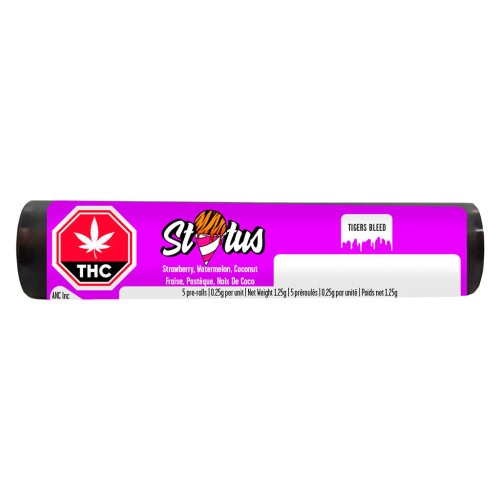 Status - Tigers Bleed Liquid Diamond Infused Kief Coated Pre-Rolls