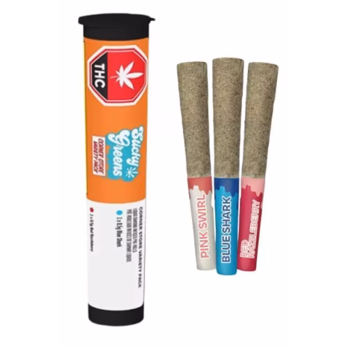 Sticky Greens - Corner Store Variety Pack Kief Coated Liquid Diamond Infused