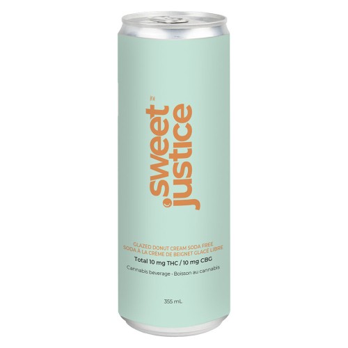 Sweet Justice - Glazed Donut Cream Soda Free 10:10 THC:CBG