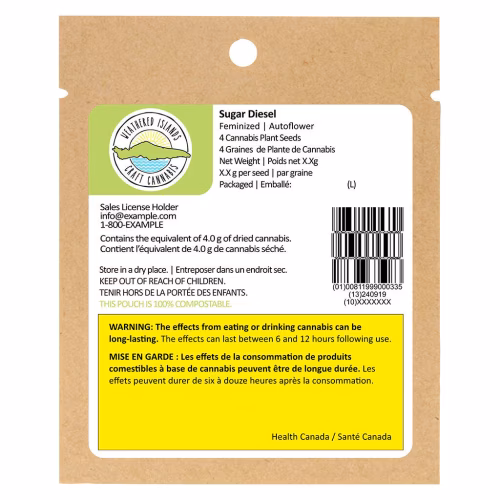 Weathered Islands Craft Cannabis - Sugar Diesel Auto Flower Feminized Seeds