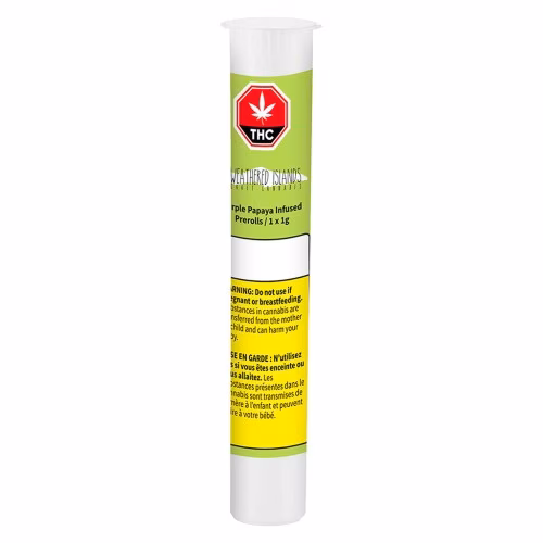 Weathered Islands Craft Cannabis - Purple Papaya Diamond Infused Pre-Roll