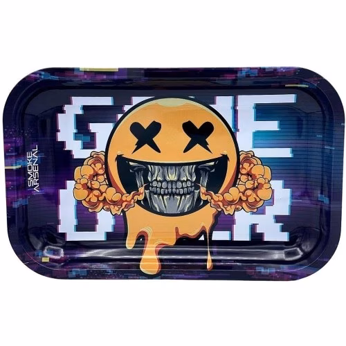 Game Over Metal Rolling Tray - Medium