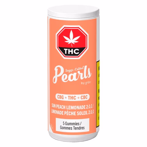 Pearls by Grön - Sun Peach Lemonade 2:1:1 CBG/THC/CBC