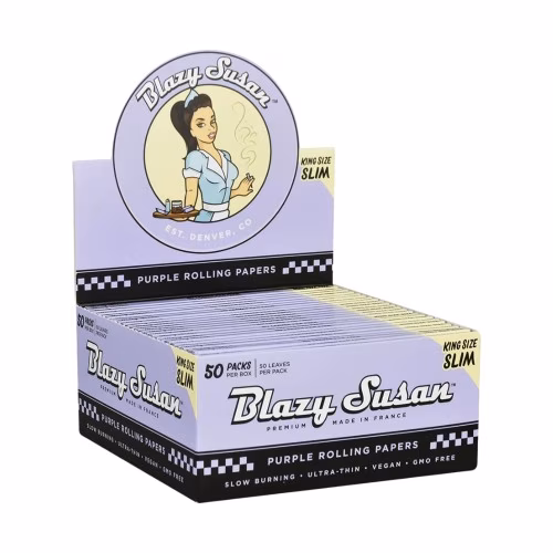 Blazy Susan Purple KS Wide Rolling Papers