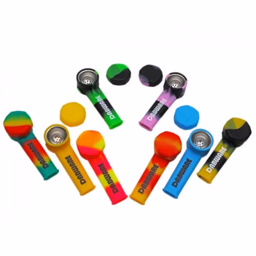 SILICONE PIPE SHORT MISC COLORS