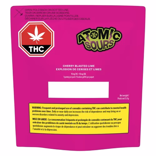 XMG+ Atomic Sours - Cherry Blasted Lime - Hybrid - 1 Pack