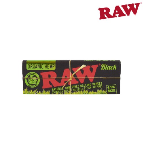 RAW NATURAL REFINED ROLLING PAPERS HEMP BLACK