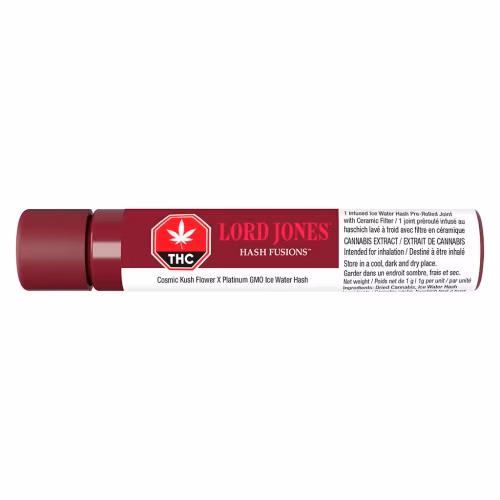 Lord Jones - Ceramic Tip Hash Fusions Cosmic Kush x Platinum GMO Infused Pre-Roll