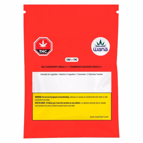Wana - Wild Raspberry 5:1 CBD/THC Indica