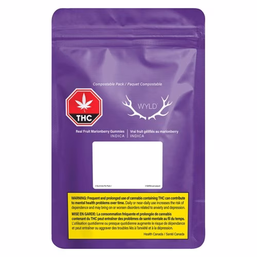 Wyld - Real Fruit Marionberry Indica Gummies