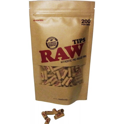 200 RAW PRE ROLLED TIPS