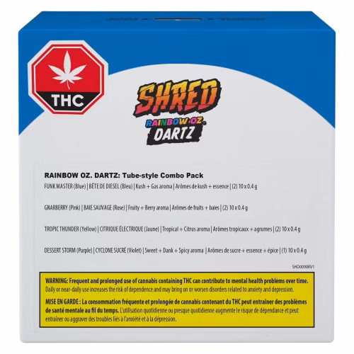 SHRED - Rainbow Oz. Dartz Pre-Rolls (Rainbow Dartz)