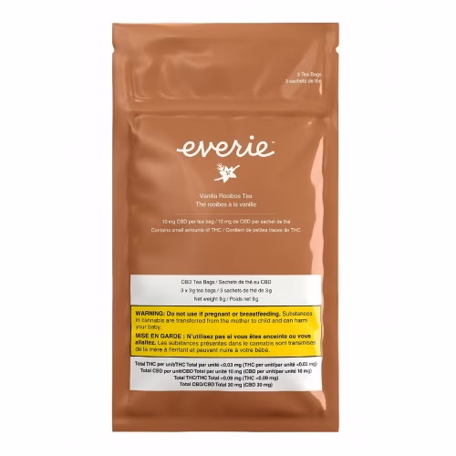 Everie - Everie Vanilla Rooibos CBD Tea, 3 Pack