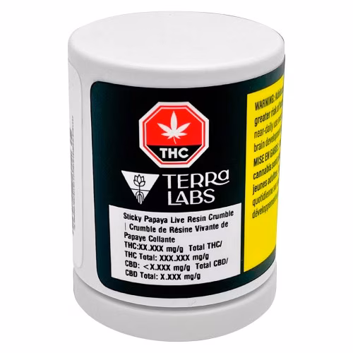 Terra Labs - Sticky Papaya Live Resin Crumble