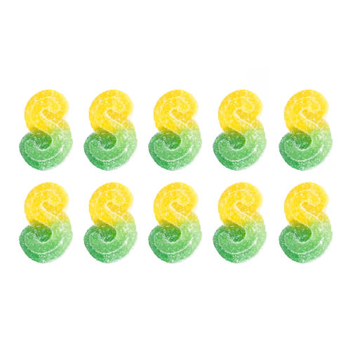 SOURZ by Spinach - Fully Blasted Mango Lime 1:1 CBC THC Gummies (Multi-pack of 10)
