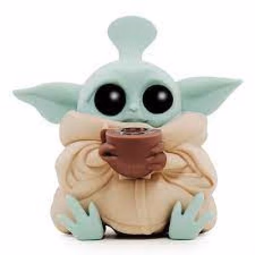 4" Baby Yoda Silicone Pipe