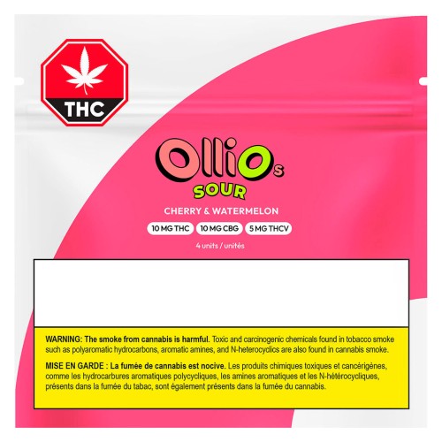 Olli O's - Sour Cherry & Watermelon THC/CBG/THCV