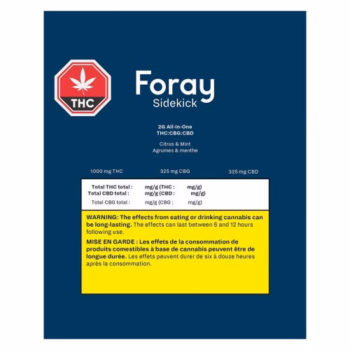 Foray - Sidekick All-in-one THC:CBG:CBD