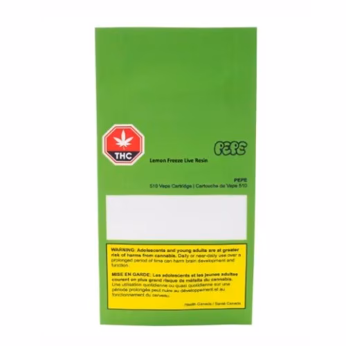 PEPE - Lemon Freeze Live Resin 510 Cartridge