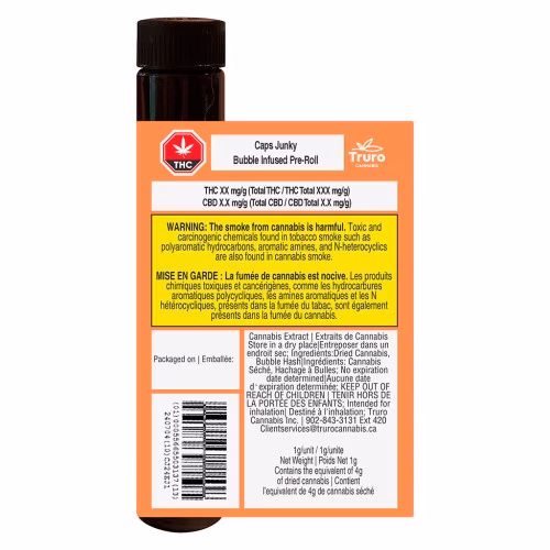 Truro Cannabis - Caps Junky Bubble Infused