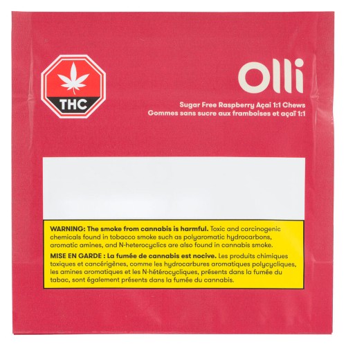 Olli - Sugar Free Raspberry Acai 1:1 Soft Chews