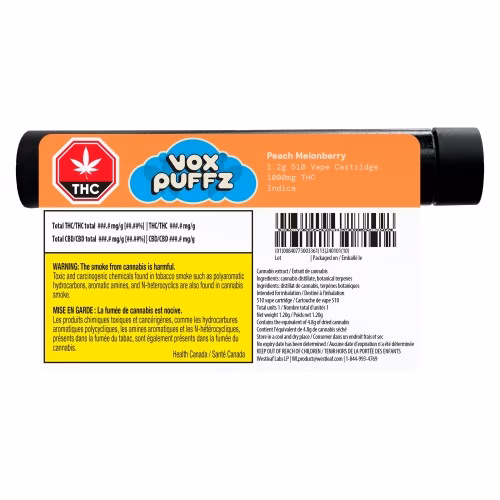 General Admission - Peach Melonberry 510 Thread Cartridge 1000 THC