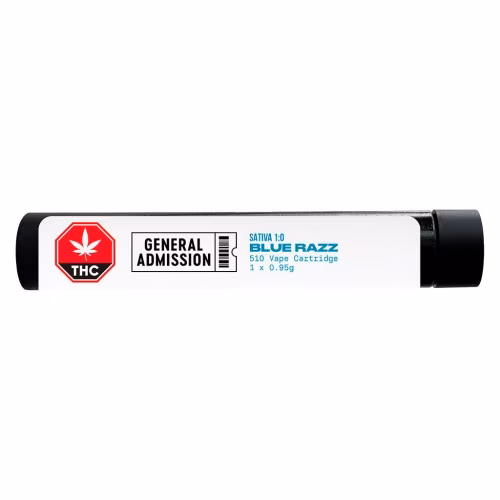 General Admission - Blue Razz Sativa 510 Thread Cartridge