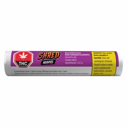 SHRED - Wild Berry Blaze Heavies Diamond & Disty Infused Pre-Roll