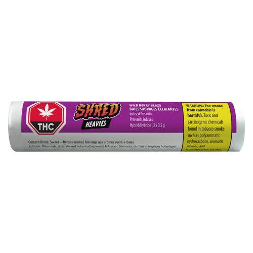 SHRED - Wild Berry Blaze Heavies Diamond & Disty Infused Pre-Roll