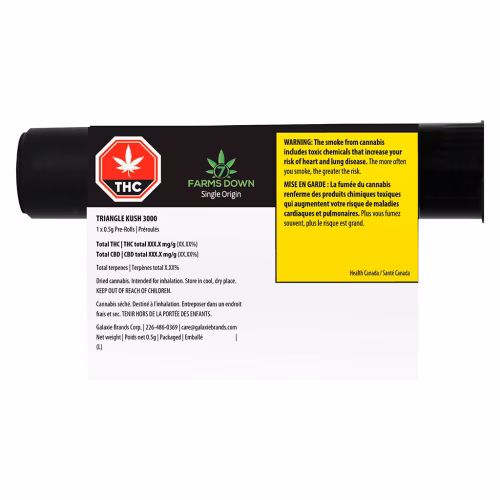 7 Farms Down - Triangle Kush 3000 Pre-Roll