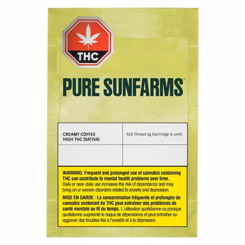 Pure Sunfarms - Creamy Coffee 510 Thread Cartridge