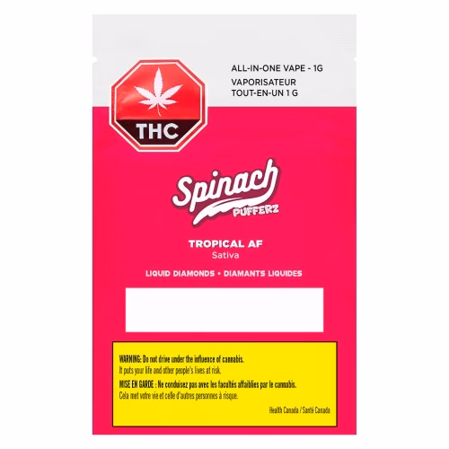Spinach - Pufferz - Tropical AF All-in-One Liquid Diamonds Vape