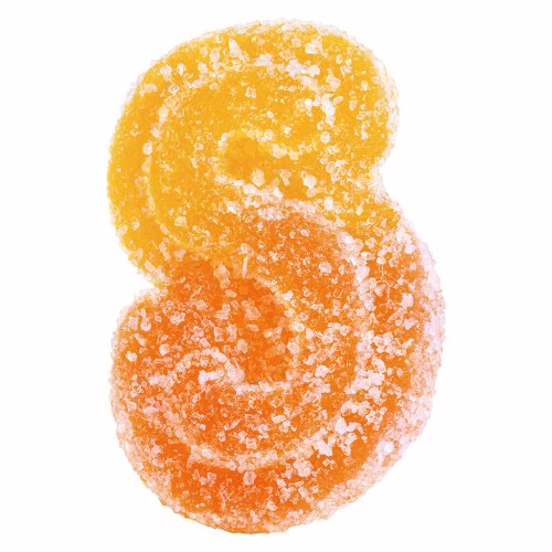 SOURZ by Spinach - Fully Blasted Peach Orange 1:1 THC:CBD Gummies (Multi-pack of 10)