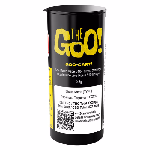 The Goo! - GOO-CART! Live Rosin Vape 510 Thread Cartridge