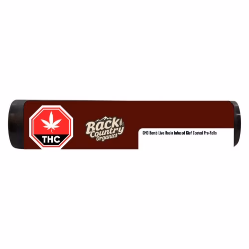 Back Country Organics - GMO Bomb Rosin Infused Kief Coated Pre-Roll