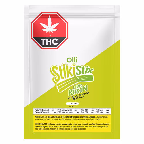 Stikistix - StikiStix - 100 THC Multipack Live Rosin White Grape Widow - Hybrid - 10x1 Pack