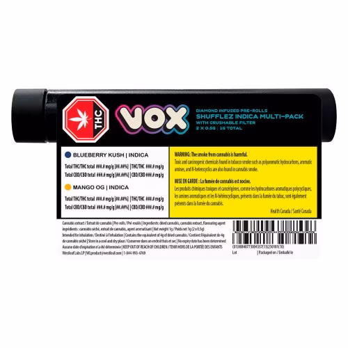Vox Popz - Shufflez Indica Multi-Pack Diamond Infused Pre-Rolls