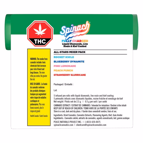 Spinach - Fully Charged All-Stars Mixer Pack Infused
