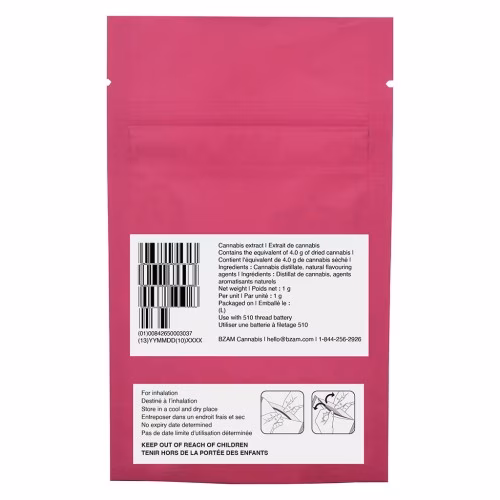 BZAM - Dark Cherry 510 Thread Cartridge