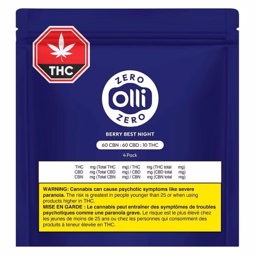Olli Zero - Berry Best Night CBN:CBD:THC Gummies