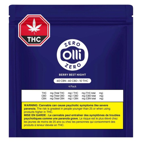 Olli Zero - Berry Best Night CBN:CBD:THC Gummies