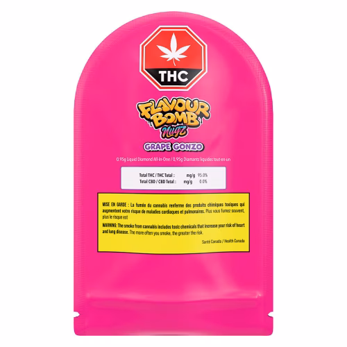 Nugz - Flavour Bomb Grape Gonzo Liquid Diamond All-in-One