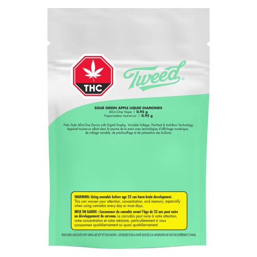 Tweed - Sour Green Apple Liquid Diamonds AIO