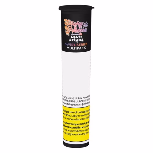 Sticky Greens - Disti Sticks - Tasty Trio - Swirl Series Infused Pre-Roll