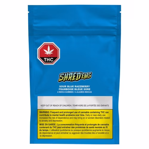 SHRED'EMS - Sour Blue Razzberry Gummies
