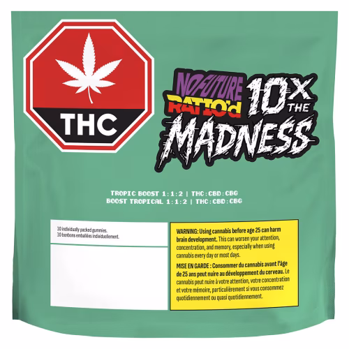 NO FUTURE - 10X the Madness: Ratio'd Tropic Boost 1:1:2 THC/CBD/CBG (Multi-pack of 10)