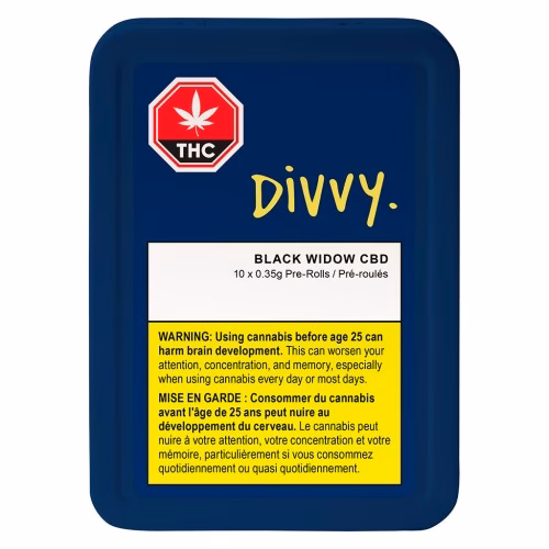 Divvy - Black Widow CBD Pre-Rolls