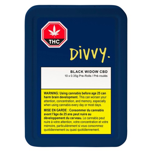 Divvy - Black Widow CBD Pre-Roll